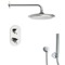 Chrome Thermostatic Shower System with 9